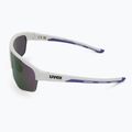 Ochelari de soare UVEX Axos Set white matt/mirror purple/clear 5