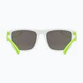 Ochelari de soare pentru copii UVEX Rookie Jr white lime m./mirror green 2