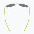 Ochelari de soare pentru copii UVEX Rookie Jr white lime m./mirror green 4