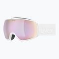 Ochelari de schi UVEX Victorious FM S1 white matt/mirror rose