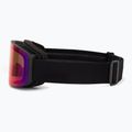 Ochelari de schi pentru copii UVEX Pwdr FM black matt/mirror ruby/green/clear 4