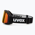 Ochelari de schi UVEX Gravity FM black matt/mirror red/orange/clear 4