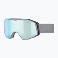 Ochelari de schi UVEX Gravity FM rhino matt/mirror ice/green/clear
