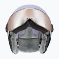 Cască de schi pentru copii UVEX Rocket Visor Jr cool lavender abstract matt/mirrorsilver/lasergold 3