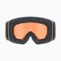 Ochelari de schi pentru copii UVEX Pwdr LG Jr black matt/orange/clear 3