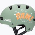 Cască pentru copii UVEX Kid 4 Style bam moss green/papaya matt 7