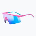 Ochelari de soare UVEX Flowline pink matt/mirror blue