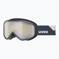 Ochelari de schi pentru copii UVEX Speedy Nova FM S2 black matt/mirror silver