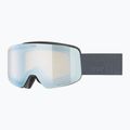 Ochelari de schi pentru copii UVEX Pwdr FM Jr S2 black matt/mirror sapphire
