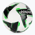 Minge de fotbal uhlsport Soccer Pro Synergy white/black/fluo green mărime 3 2