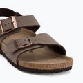 Sandale pentru copii BIRKENSTOCK New York Birkibuc Narrow mocha 7