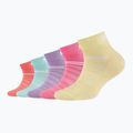 Șosete pentru copii Skechers Mesh Ventilation Quarter 5 pairs rainbow