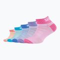 Șosete pentru copii Skechers Mesh Ventilation Sneaker 5 pairs prism pink