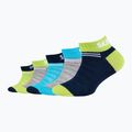 Șosete pentru copii Skechers Mesh Ventilation Sneaker 5 pairs acid lime
