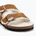 Papuci BIRKENSTOCK Arizona Shearling SL Regular mink 7