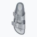 Papuci BIRKENSTOCK Arizona EVA Narrow metallic silver 5