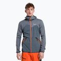 Pulover bărbătesc Salewa Puez Melange PL FZ Hoody Pulover cu glugă albastru 00-0000027386