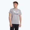 Cămașă de trekking pentru bărbați Salewa Solidlogo Dry gri 00-0000027018