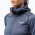Pulover cu glugă pentru femei Salewa Agner Hybrid PL/DST FZ Hoody albastru marin 00-0000027372 7