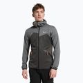 Hanorac bărbătesc Salewa Puez Melange PL FZ Pulover cu glugă gri 00-0000027386