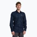 Cămașă de trekking pentru bărbați Salewa Fanes Hemp Hemp albastru marin 00-0000028298