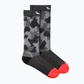 Șosete de trekking pentru femei Salewa Pedroc Camo AM Crew negru-gri 00-0000069038 5