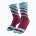 Șosete de ciclism DYNAFIT Live To Ride maroon-albastre 08-0000071746