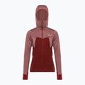 Salewa Puez Puez Hybrid PL FZ Hoody bluză cu glugă pentru femei roșu 00-0000027389