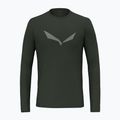 Longsleeve de trekking pentru bărbați Salewa Solidlogo Dry dark olive