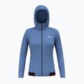 Bluză de trekking pentru femei Salewa Pedroc PL Hooded morning blue