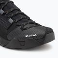 Pantofi de abordare pentru bărbați Salewa Wildfire Nxt Knit onyx / dark olive 7