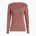 Longsleeve de trekking pentru femei Salewa Puez Melange Dry desert pink melange