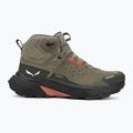 Încălțăminte de trekking pentru femei Salewa Pedroc 2 Leather Mid PTX faded green/dark olive 2