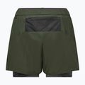 Pantaloni scurți de trekking pentru femei Salewa Pedroc DST 2IN1 dark olive int/0870 7