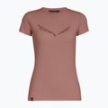 Tricou pentru femei Salewa Solid Dry desert pink