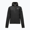 Bluză fleece pentru femei Salewa Ortles Fleece Pro Hooded Black Out