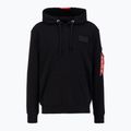 Bluză pentru bărbați Alpha Industries Red Stripe Hoodie black