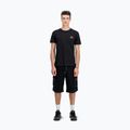 Tricou pentru bărbați Alpha Industries Basic Small Logo black/neon orange 2