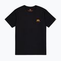 Tricou pentru bărbați Alpha Industries Basic Small Logo black/neon orange 5
