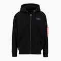 Bluză pentru bărbați Alpha Industries Back Print Zip black