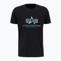 Tricou pentru bărbați Alpha Industries Basic Rainbow Reflective black 4