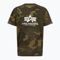Tricou polo  pentru bărbați  Alpha Industries Basic Camo olive camo 3