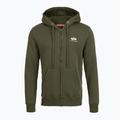 Bluză pentru bărbați Alpha Industries Basic Zip SL dark olive