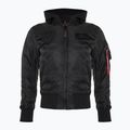 Alpha Industries jachetă pentru bărbați MA-1 ZH Back Print negru / curcubeu reflectorizant