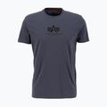 Tricou pentru bărbați  Alpha Industries Basic Mid Logo greyblack/black 4