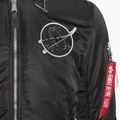 Barbati Alpha Industries MA-1 VF Hood Dark Side negru / reflectorizant sacou 4