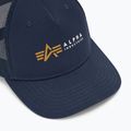 Șapcă pentru bărbați Alpha Industries Label Trucker rep.blue 3