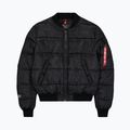 Geacă izolată pentru bărbați Alpha Industries MA-1 Logo Puffer Bomber black 7