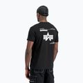 Tricou polo pentru bărbați  Alpha Industries Label T Back Print black 3