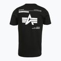 Tricou polo pentru bărbați  Alpha Industries Label T Back Print black 6